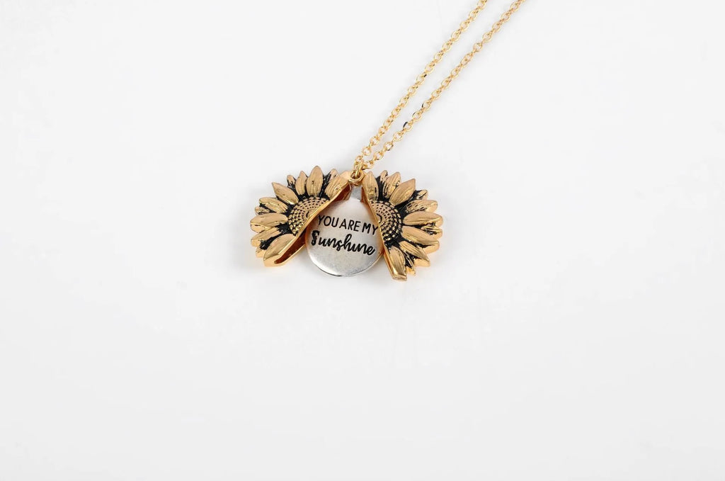 Flower Pendant Necklace Alloy Gold Silver Rose Gold Whip Chain Double Sided Clavicle Short Pendant 21-50cm Women's Fashion Layering Accessory Electroplated Natural Style
