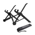 Portable folding laptop stand in sagacious black colour with carrying case