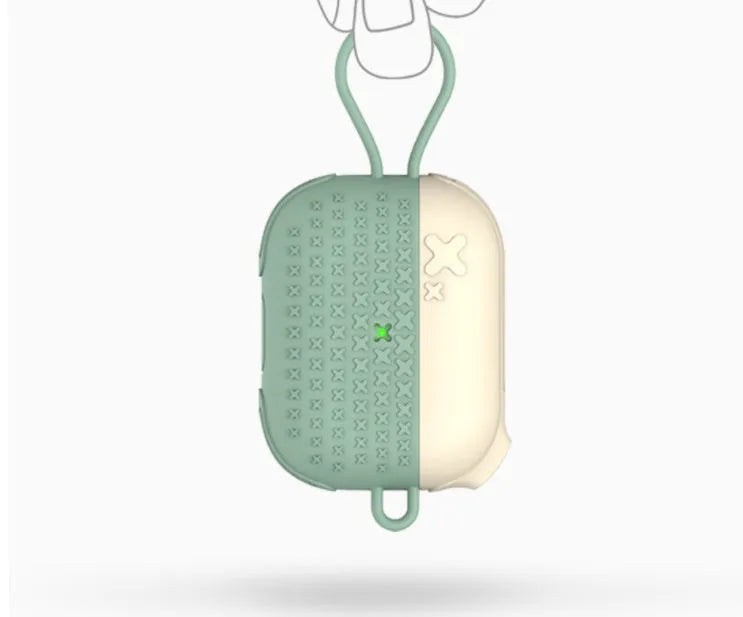 Silicone cover for Apple Airpods Pro charging case in Black, Green, and White