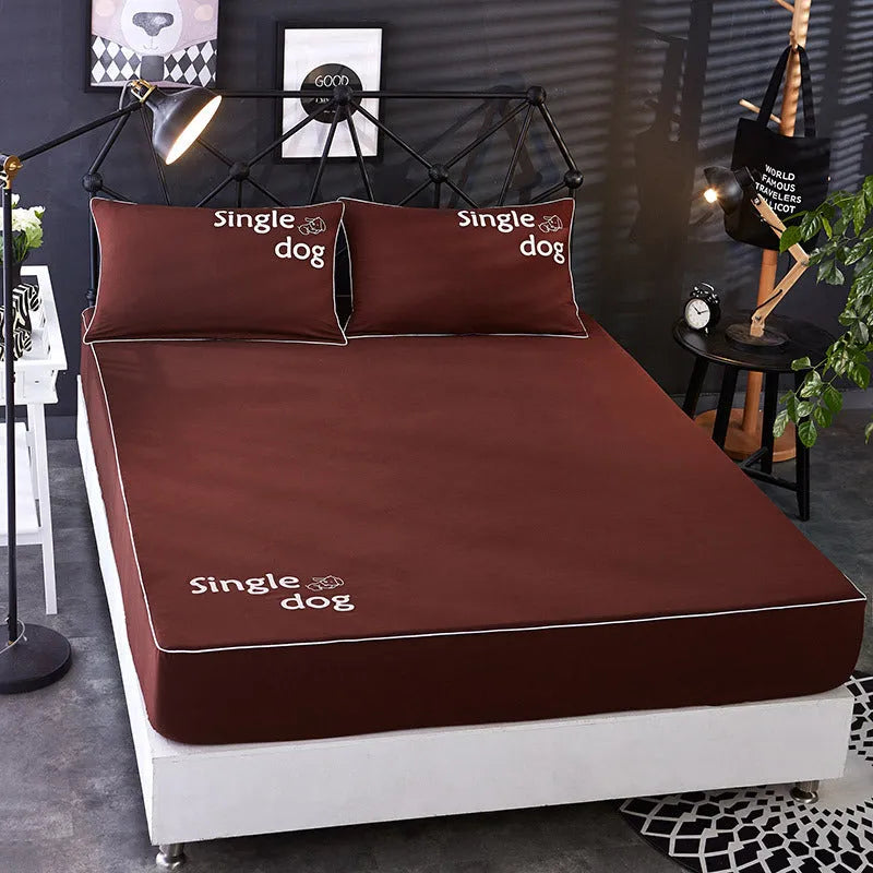 Beauty bed cover brushed bed skirt in breathable sanding fabric, available in multiple colours and sizes