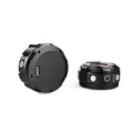 Black waterproof sports digital camera with SD card slot and USB port