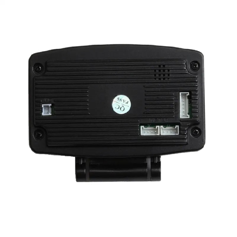 X1 Automotive OBD diagnostic instrument with LED display and metal casing.
