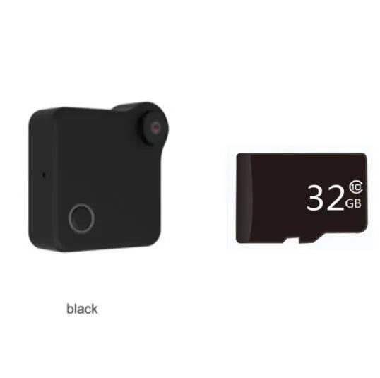 C1 CookyCam mini WiFi camera with clip and magnetic mount - 40x40x15mm wearable body camera in black