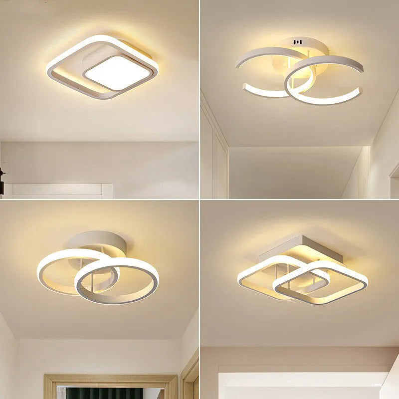 Commercial corridor lighting fixture with LED lights and remote control for hotel restaurant installation