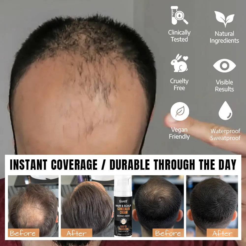 30ml pot of scalp concealer pomade for covering thinning hair and nourishing the scalp.