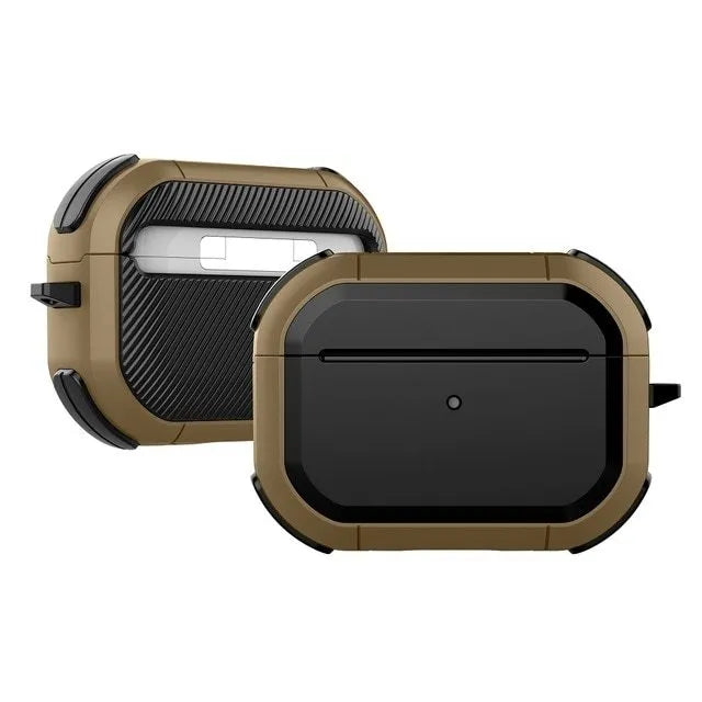 AirPods protective shell case in multiple colours showing TPU and PC construction with anti-drop design