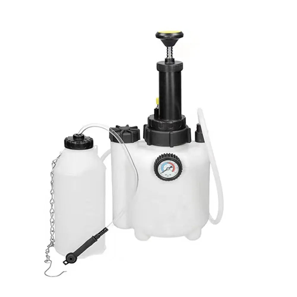 White 3L brake oil tank replacement tool with copper and iron construction for automotive brake maintenance