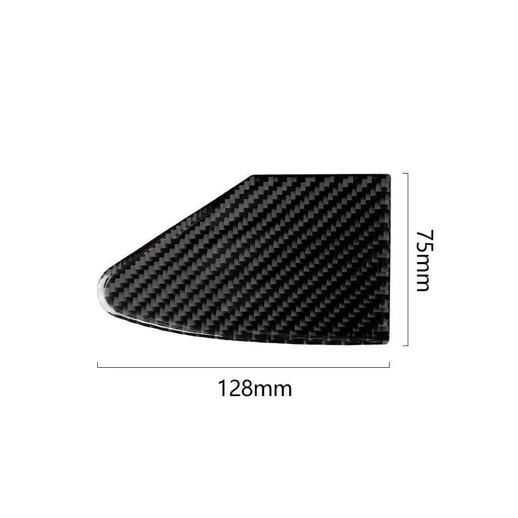 Carbon fibre USB charging port panel decorative sticker with 3M adhesive backing.