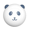 Panda-shaped silicone pet shower brush for dogs and cats in assorted colours.