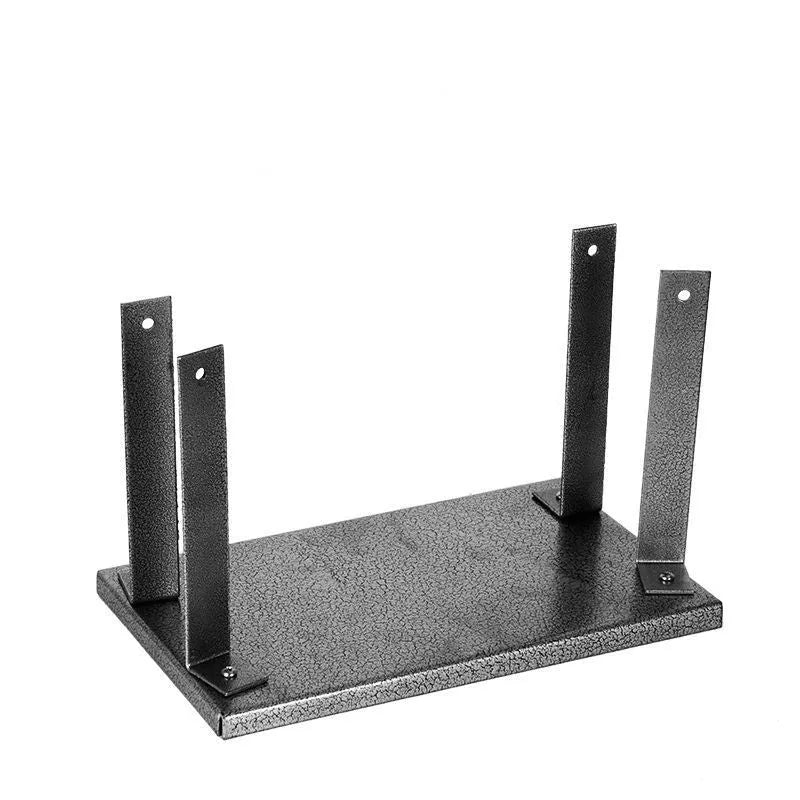 Black iron flip chip bracket for portable electric planers measuring 285mm long