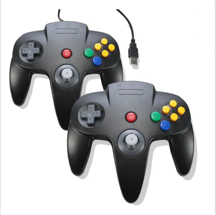 N64 style USB computer game controller in multiple colour options including transparent variants