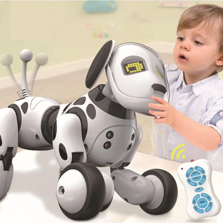 Electric remote control smart robot dog with touch sensing, singing, and dancing for children 8 plus, ABS plastic, 34x22x22 cm
