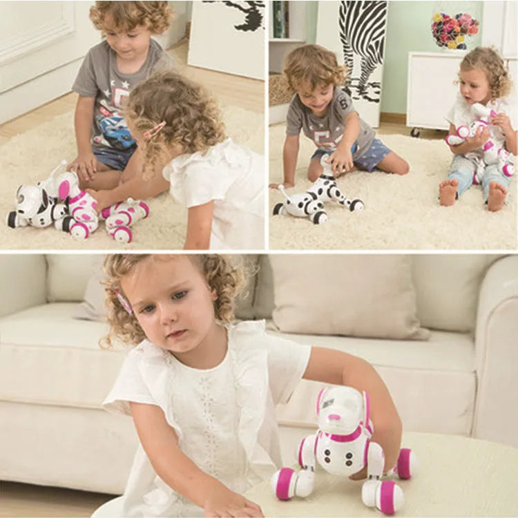 Electric remote control smart robot dog with touch sensing, singing, and dancing for children 8 plus, ABS plastic, 34x22x22 cm