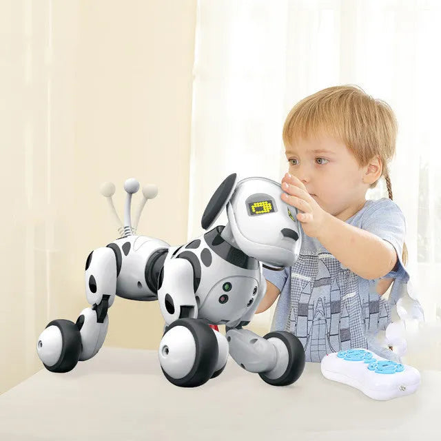 Electric remote control smart robot dog with touch sensing, singing, and dancing for children 8 plus, ABS plastic, 34x22x22 cm
