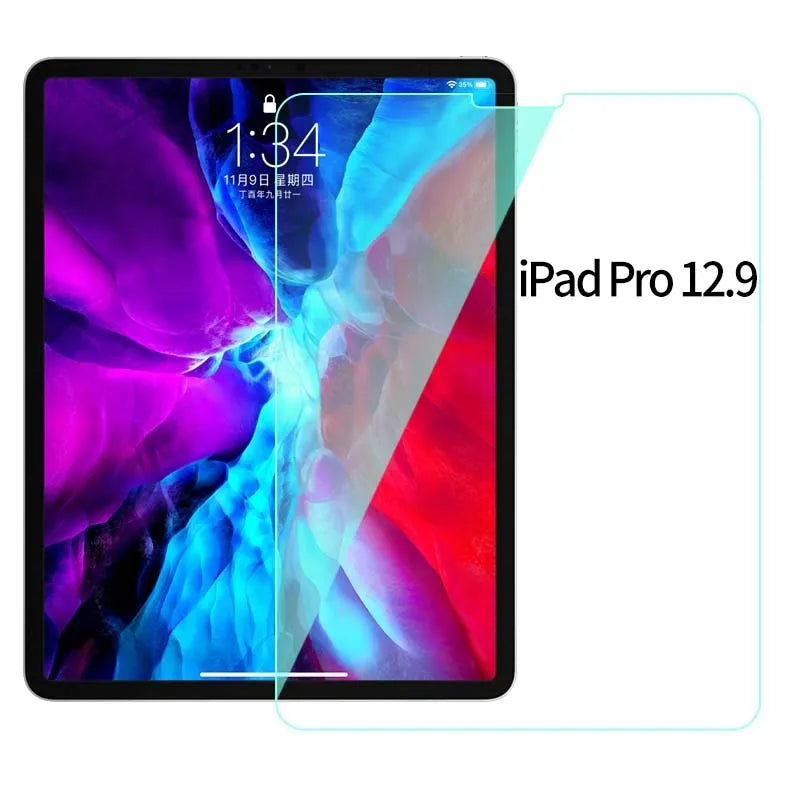Tempered glass screen protector for iPad Pro 11 and 12.9 with green light eye protection and anti-fingerprint coating