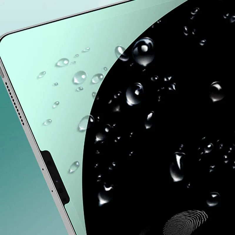 Tempered glass screen protector for iPad Pro 11 and 12.9 with green light eye protection and anti-fingerprint coating
