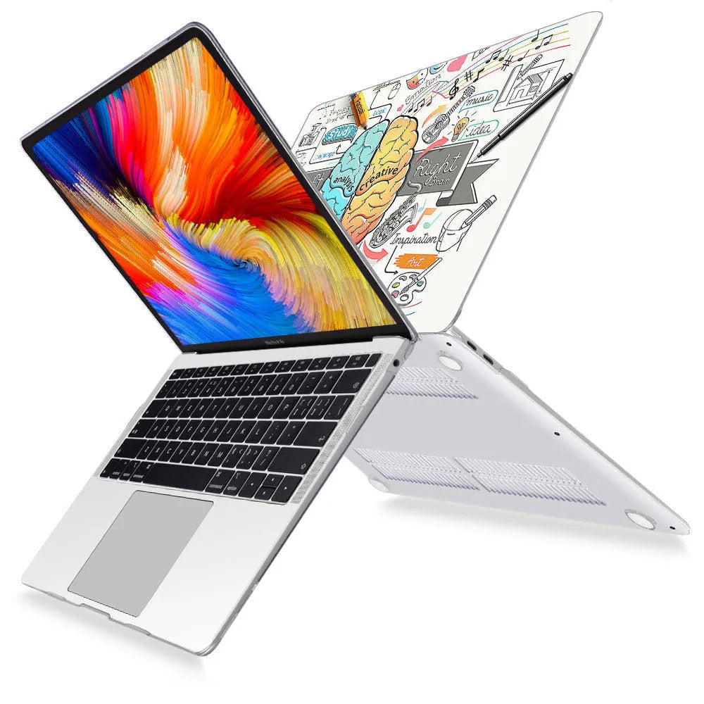 Hard shell transparent protective case for MacBook Air 13 inch, model A1932, polycarbonate cover