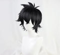 Rixia Xia Yu Incident cosplay wig in black with natural wave pattern on one-size cap
