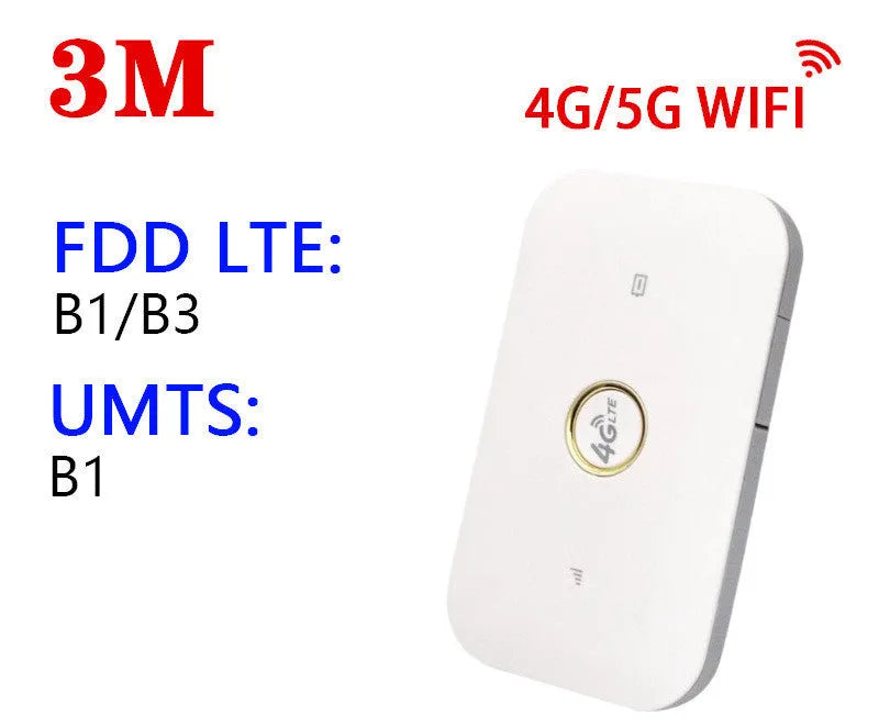 Portable car wireless router 4G 100Mbps with compact design and SIM slot