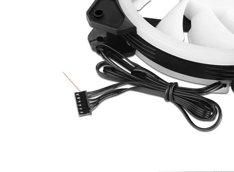12cm camouflage pattern PC chassis cooling fan with RGB LEDs