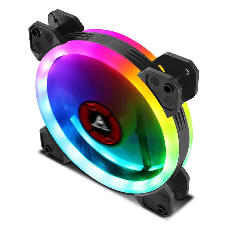 12cm camouflage pattern PC chassis cooling fan with RGB LEDs