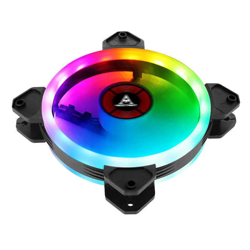 12cm camouflage pattern PC chassis cooling fan with RGB LEDs