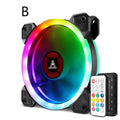 12cm camouflage pattern PC chassis cooling fan with RGB LEDs