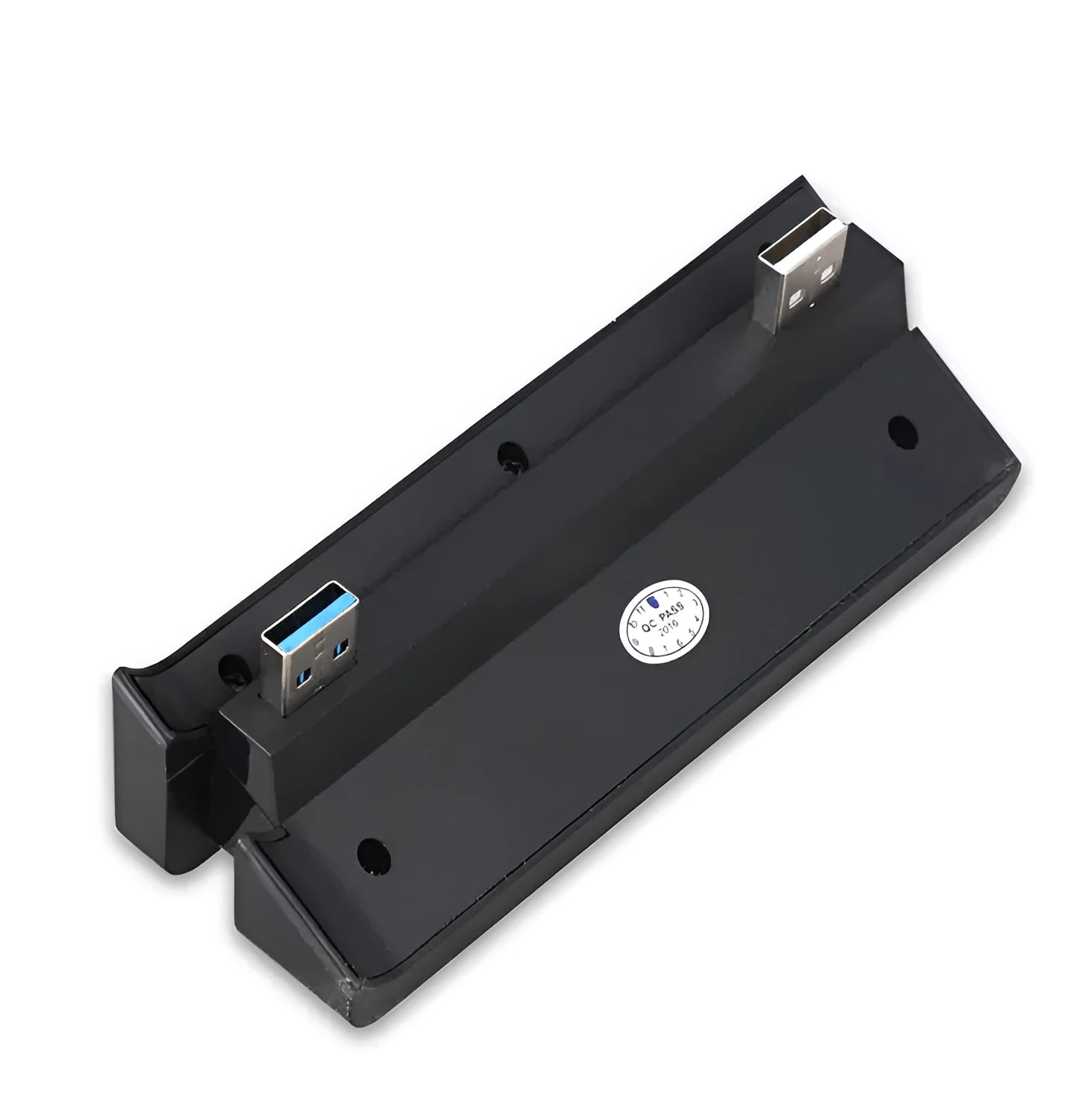 Black PS4 Slim USB hub extender interface accessory for PlayStation 4 console connectivity expansion