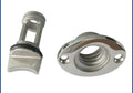 Stainless steel marine water plug for ships and yachts measuring 4.5 by 5.5 by 2.0 cm