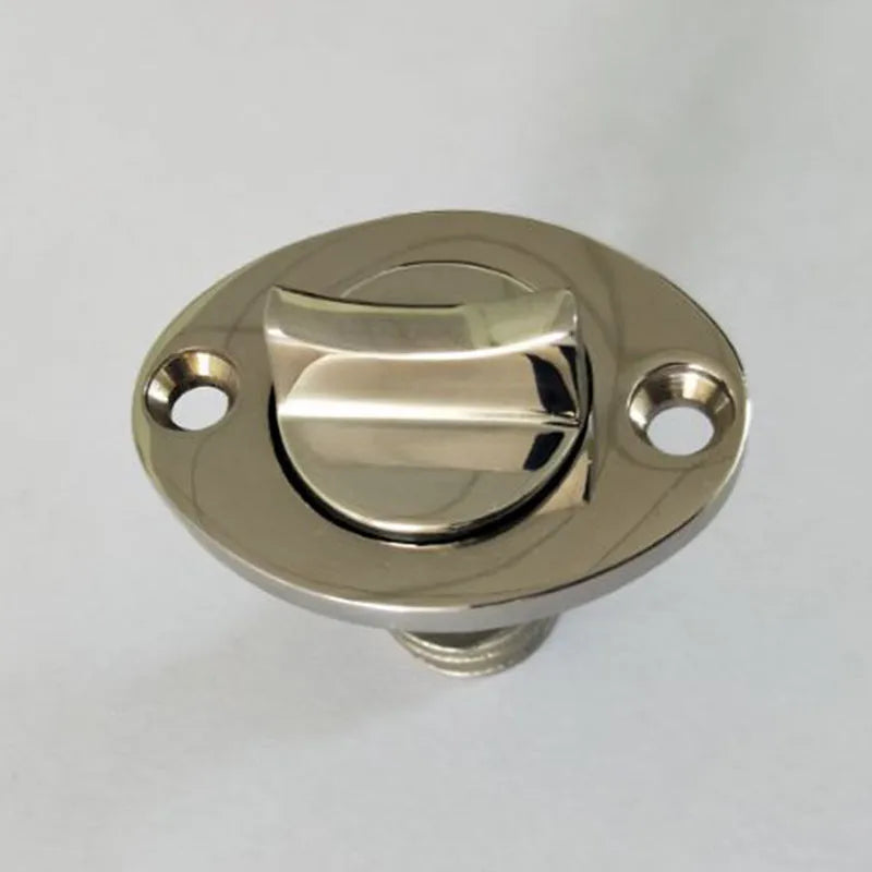 Stainless steel marine water plug for ships and yachts measuring 4.5 by 5.5 by 2.0 cm