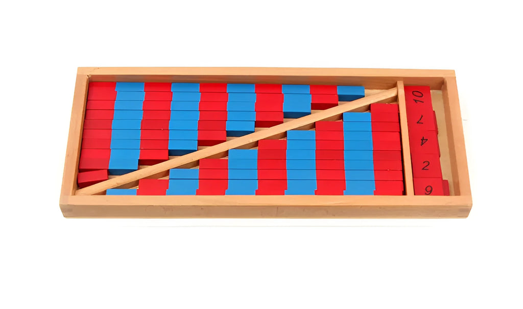 Wooden Montessori preschool toys for 2-7 year olds, neutral gender, two colour options E and F