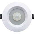 Aluminium infrared motion sensor LED downlight ceiling light for kitchens and hallways.