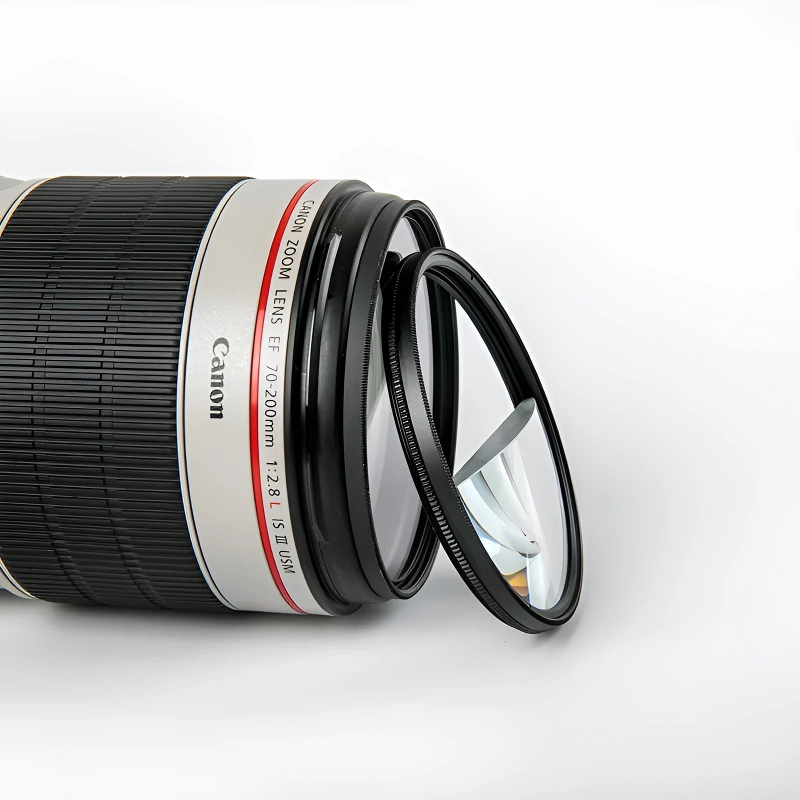 77mm split focus filter half moon mirror for SLR cameras with rotatable design