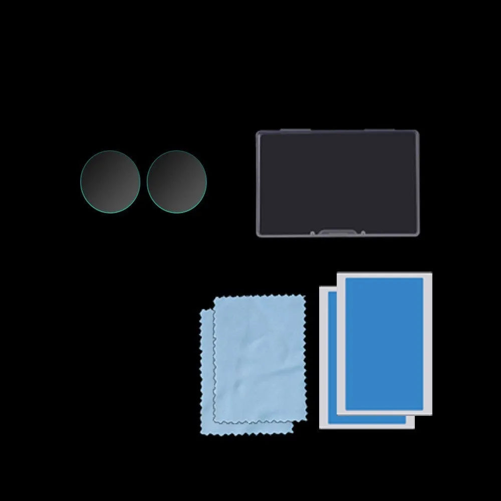 Black tempered glass screen protector for Insta360 ONE X2 camera lens