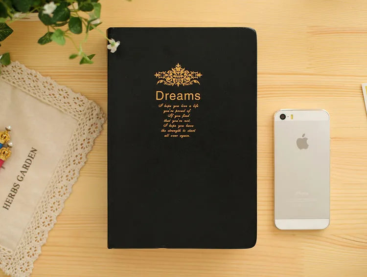 Jingu 25k super thick notebook with imitation leather cover and 213x142mm pages for gifts
