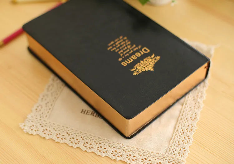 Jingu 25k super thick notebook with imitation leather cover and 213x142mm pages for gifts
