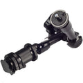 Black 7-inch metal magic friction articulating arm for DSLR cameras with ball heads.