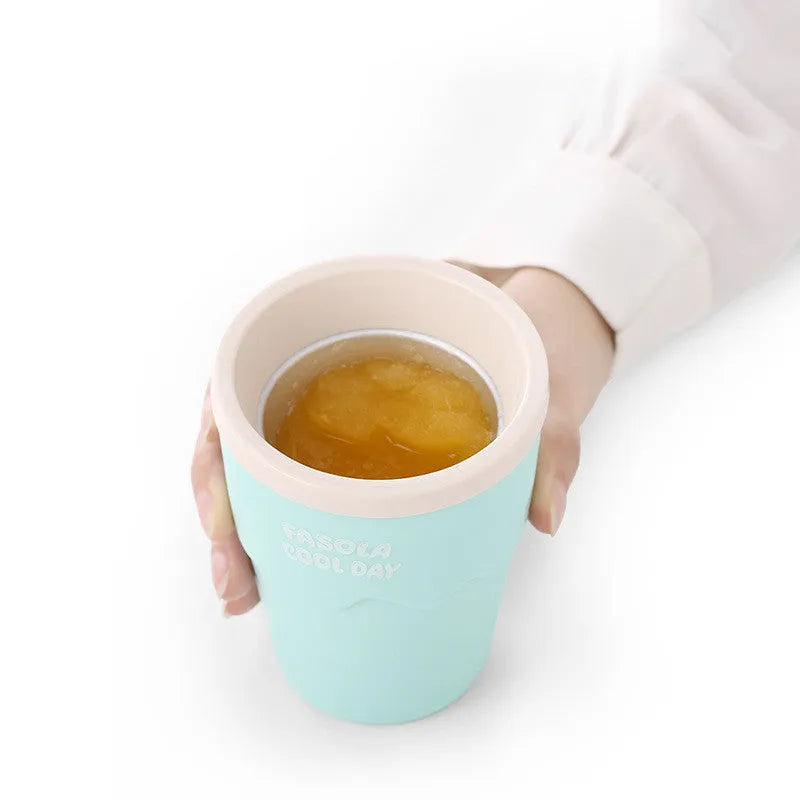 Slushy Mug Magic reusable slush ice maker freeze cup in blue with 180ml capacity