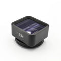 Black SANYK 1.33x anamorphic smartphone lens for cinematic widescreen video with 2.40:1 aspect ratio