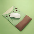Kiwi-themed wrist support mouse pad with 20mm thick cushion measuring 270mm by 180mm