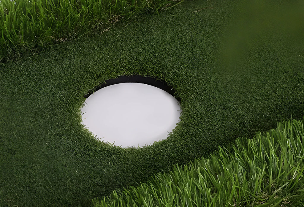 Green golf training mat with PP grass surface on EVA base for indoor practice