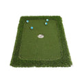 Green golf training mat with PP grass surface on EVA base for indoor practice