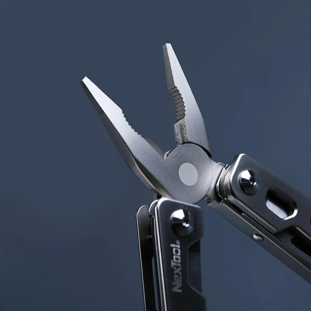White stainless steel multi-function wrench knife needle nose pliers tool for repair tasks