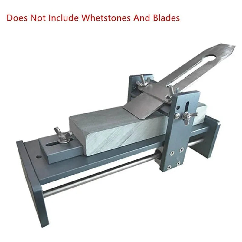 Fixed angle sharpening tool for woodworking chisels, planers, and carving knives made from aluminium alloy.