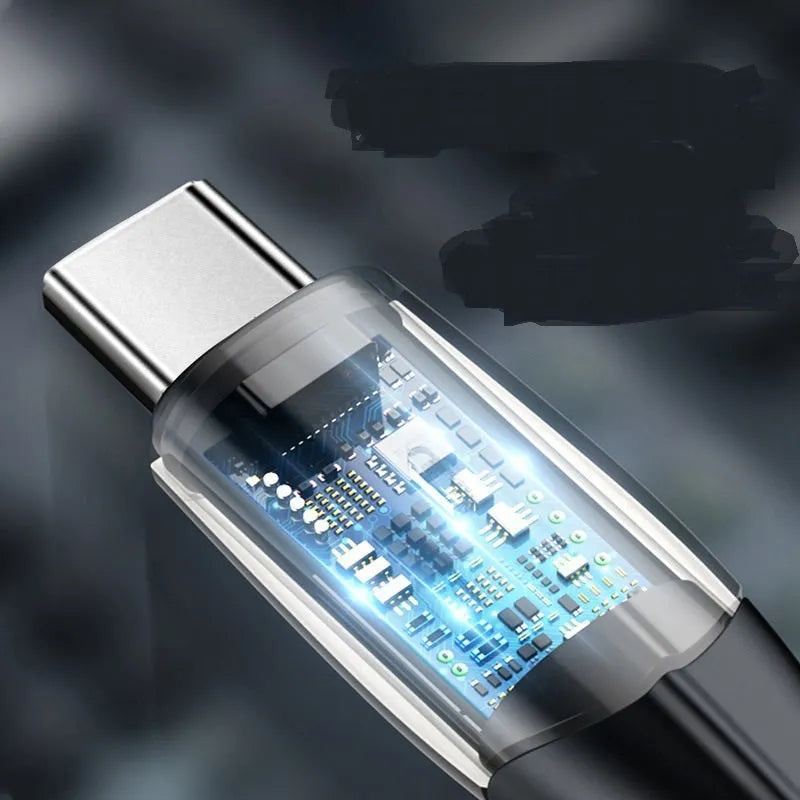 Black and white Baseus Android fast charge Micro USB cables in 1 metre and 2 metre lengths.