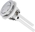 38mm round double button toilet flush mechanism made from white ABS plastic
