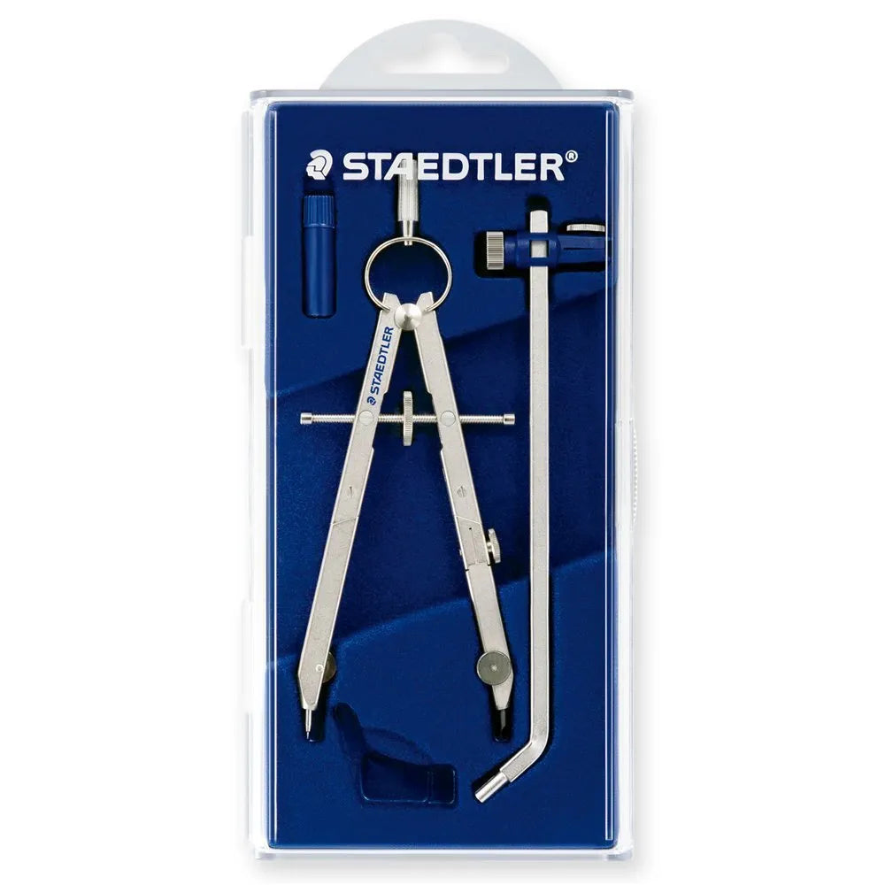 STAEDTLER 551 01 steel precision car compass with telescopic rod for technical drawing