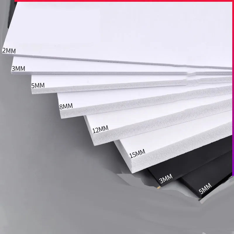 Black and white chevron foam board sheets in various sizes for DIY craft and model making