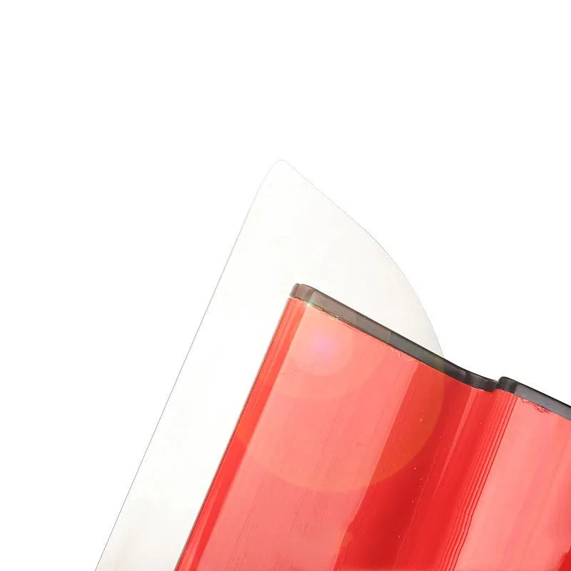 Red 40cm leveling scraper with stainless steel blade for putty scraping and wallpaper pasting