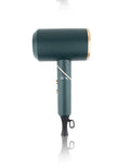 Folding handle hair dryer with two nozzles in green Phnom Penh colour